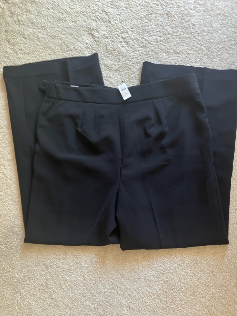 Talbots Black Straight-Leg Dress Trousers